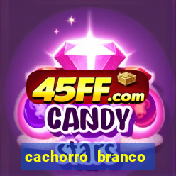 cachorro branco desenho animado